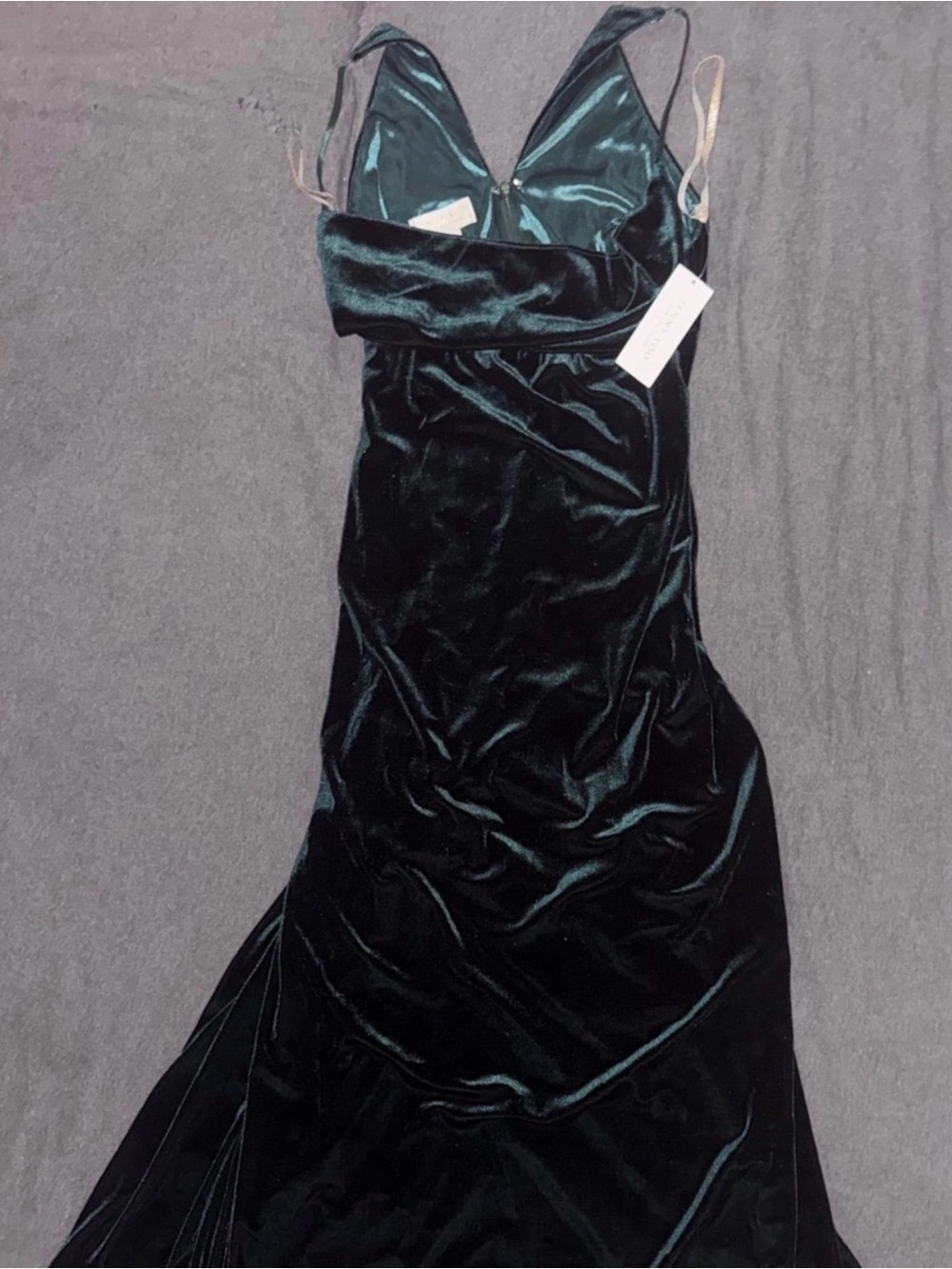 Jenny Yoo Sullivan Maternity Gown Women’s Size 10 Stretch Velvet Maxi Dress
